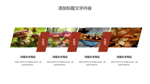 蘑菇菌类养生文化宣传动态PPT模板