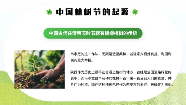 中国植树节通用PPT模板