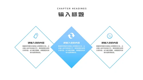 小清新简约风蓝色城市述职报告PPT模板