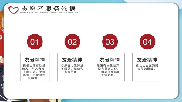 爱心志愿者服务关爱老人PPT模板