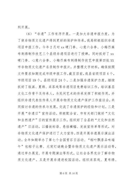 文广新局XX年工作总结暨20XX年工作计划.docx