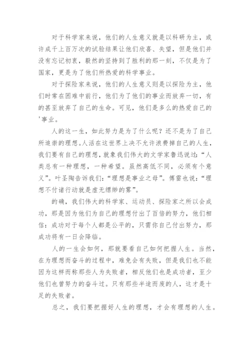 理想人生议论文.docx