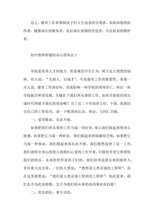 初中教师师德培训心得体会.docx