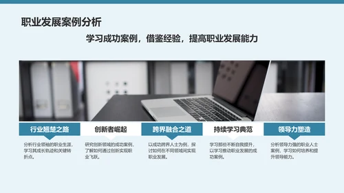 蓝色商务风未来三年职业发展规划PPT模板