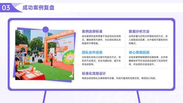 紫色营销活动执行指南PPT模板