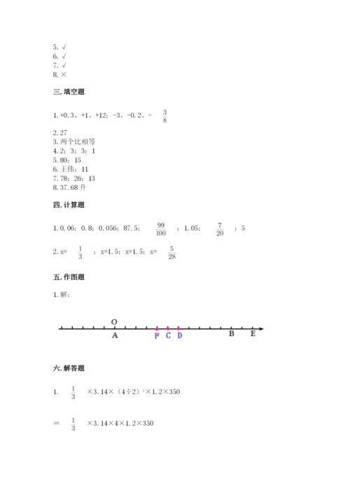 小学六年级下册数学期末卷（考点精练）.docx