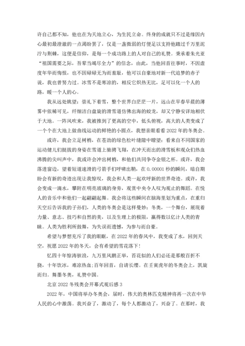 北京2022冬残奥会开幕式观后感5篇.docx