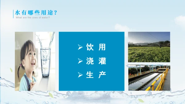 节约用水教育了解水资源PP模板