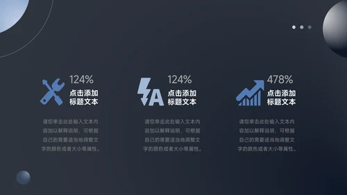 暗蓝色酷炫商业计划书PPT模板