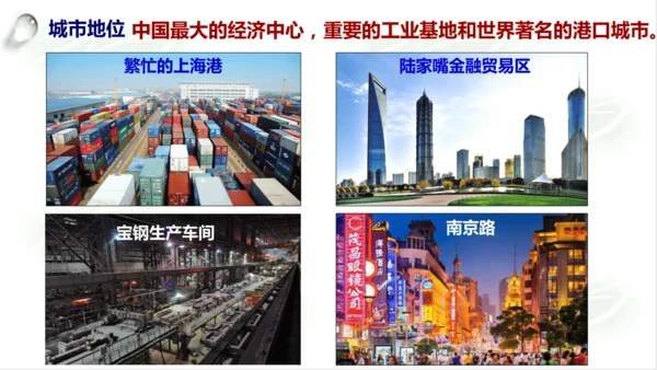 5.2.4我国的经济中心——上海 课件