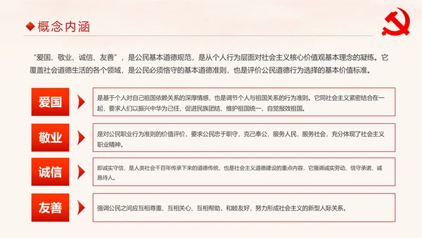 学习解读社会主义核心价值观PPT模板