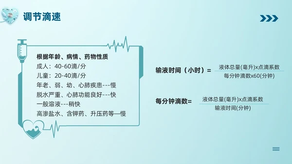蓝色卡通静脉输液培训PPT模板宣传PPT动态PPT