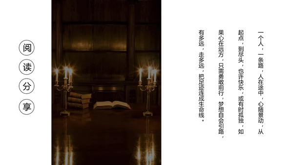 图书馆阅读人生PPT模板