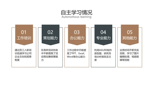 棕色商务风产品干岗转正述职汇报
