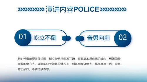 信念坚定对党忠诚公安警察动态PPT