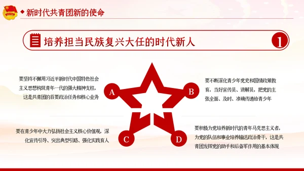 五四精神传承有我弘扬五四精神共青团PPT团课