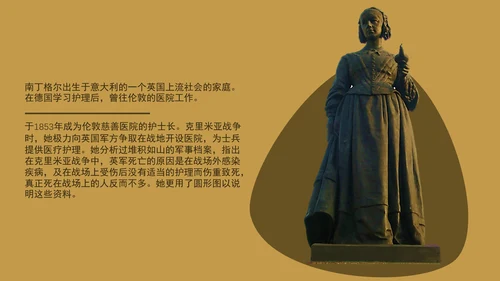 南丁格尔人物传记护士节PPT