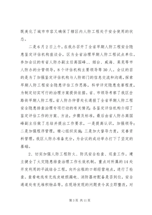 人防办队伍建设工作总结.docx