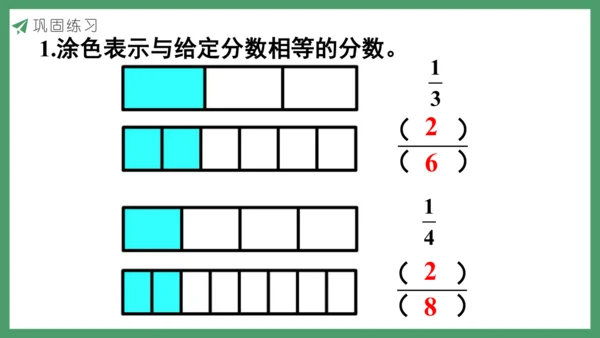 新人教版数学五年级下册4.10  分数的基本性质课件 (共28张PPT)