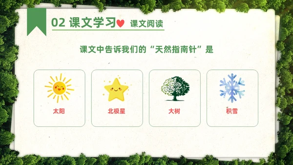 绿色简约实拍要是你在野外迷了路二年级语文下册说课PPT课件小学语文二年级下册课件
