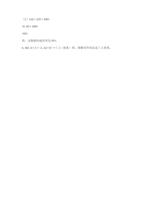 北京版六年级下册数学期末测试卷【考点提分】.docx