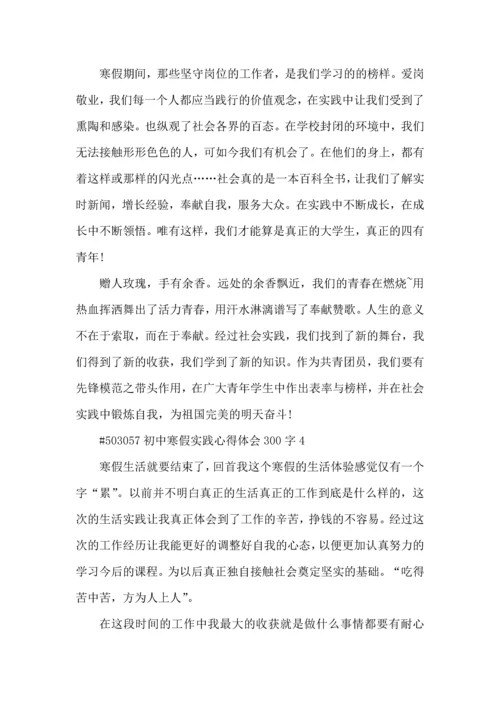 初中寒假实践心得体会300字5篇.docx