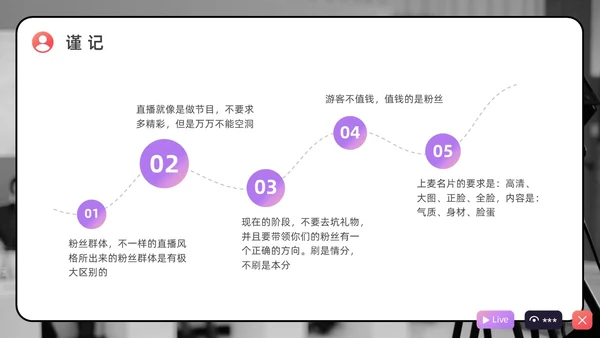 紫色水彩简约商务直播培训PPT课件
