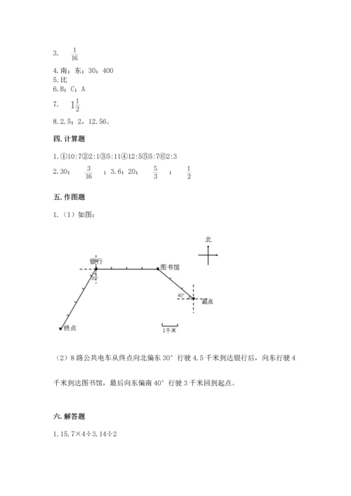 小学数学六年级上册期末卷附完整答案【网校专用】.docx