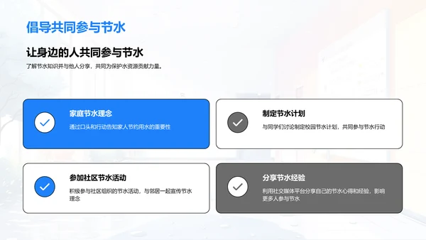 节水未来校园讲座PPT模板