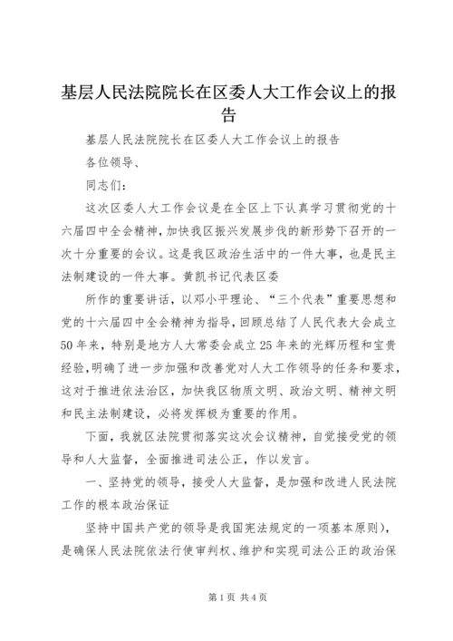基层人民法院院长在区委人大工作会议上的报告 (6).docx