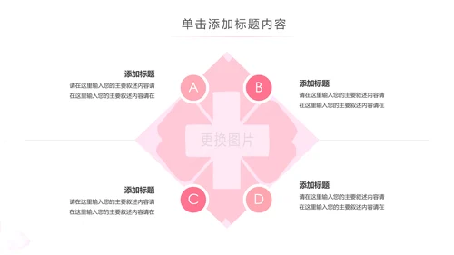 粉色水彩爱心医疗护理护士PPT模板