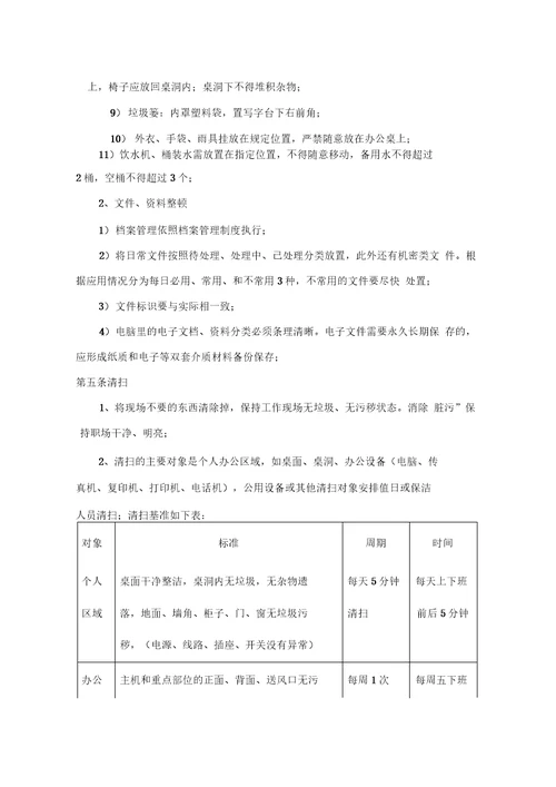 办公室5S管理培训教材