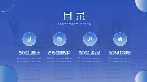 金融保险业银行合规风险管理培训通用PPT模板