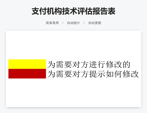 支付机构技术评估报告表