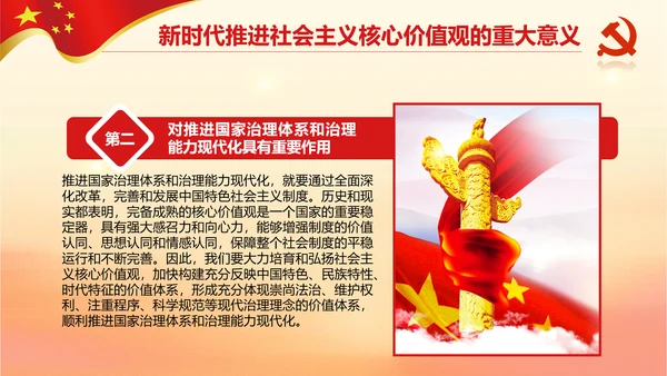 新时代培育社会主义核心价值观PPT模板