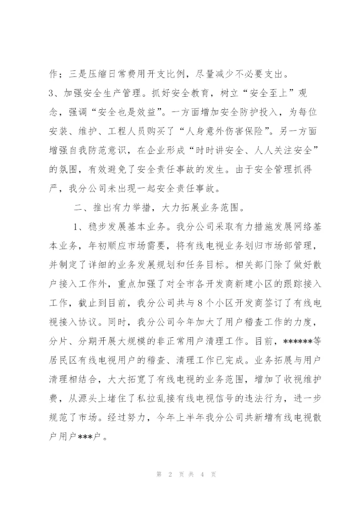 网络公司2006年上半年工作总结下半年工作计划.docx