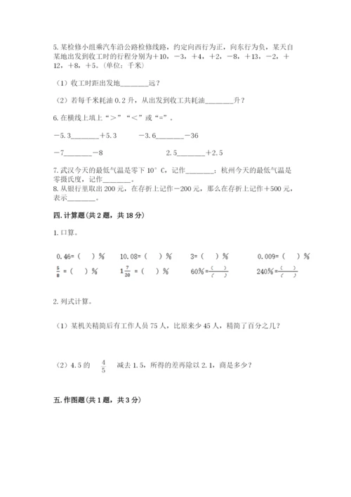 南昌市新建县六年级下册数学期末测试卷精编答案.docx