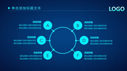 炫酷蓝色科技公安警察工作汇报PPT模板