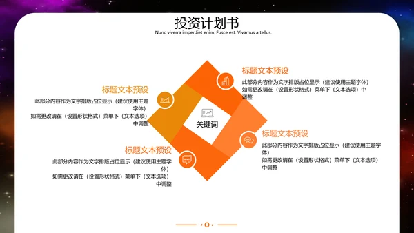 简约商务风创业投资计划书通用PPT模板