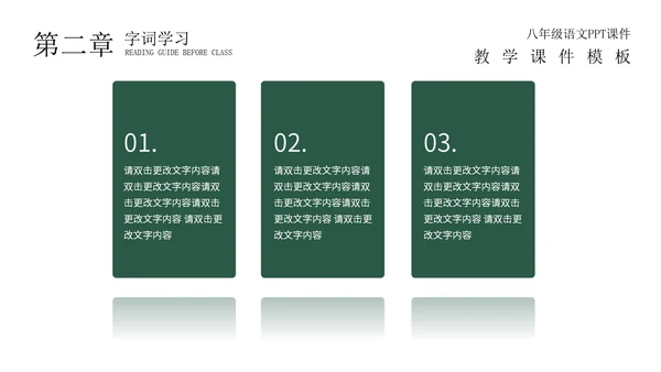 绿色黑板场景教学PPT模板