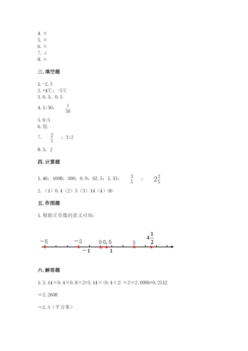 沪教版小学数学六年级下册期末检测试题精选.docx