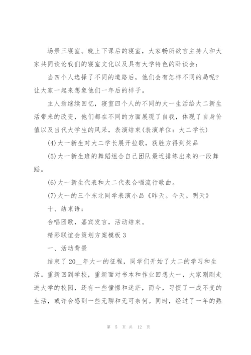 精彩联谊会策划方案模板.docx