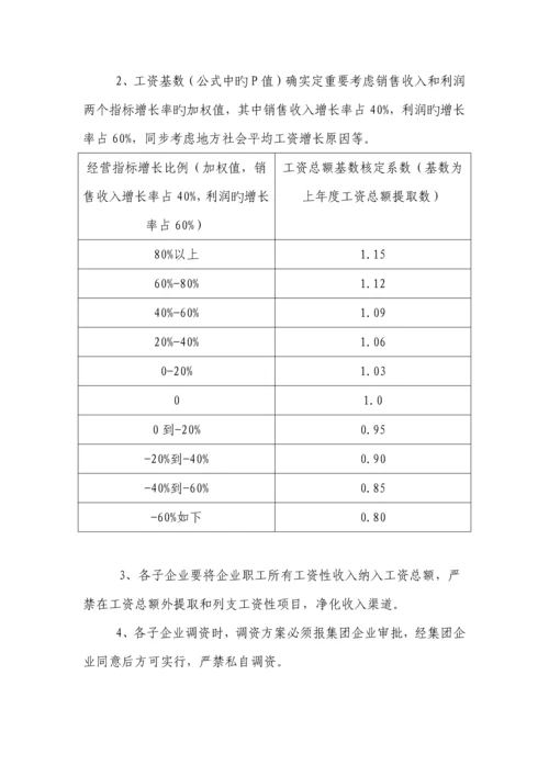 集团工资总额预算.docx