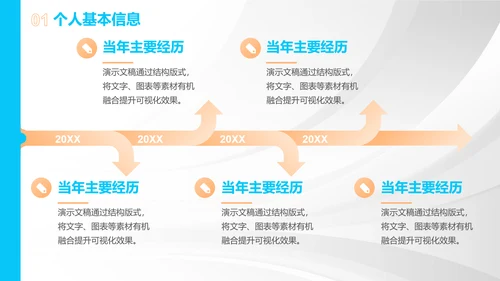 简约几何大学生职业规划PPT模板