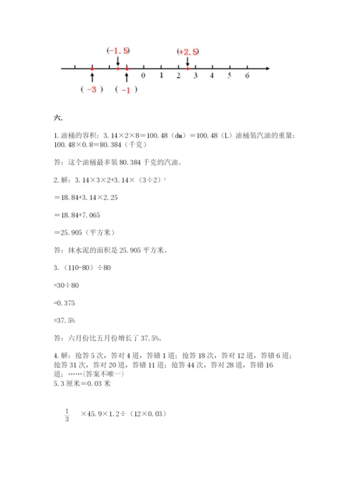 人教版六年级数学下学期期末测试题精品（易错题）.docx