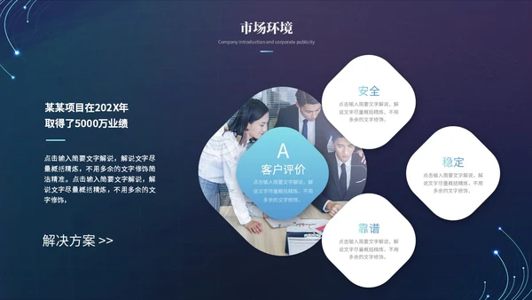 简约科技风线条互联网商业计划书产品介绍产品发布ppt模板