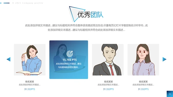 2021欧美风公司简介企业宣传创意PPT模板