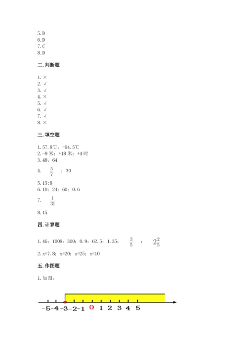冀教版小升初数学模拟试卷及参考答案（夺分金卷）.docx