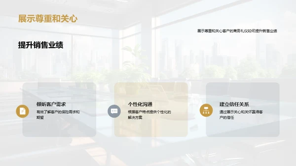 商务礼仪助力保险销售