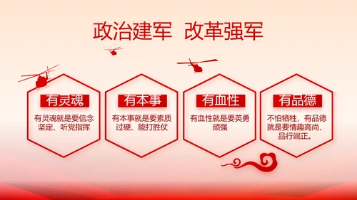 欢送退伍老兵八一部队教育演讲PPT